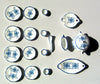Blue & white China  Lotus dinner service 12th scale SALE