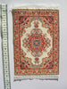 SMALL Dolls house Turkish RUG/ CARPET [2C]  orange/cream 12th/24th scale
