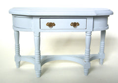 Large painted shabby chic pale blue HALL TABLE  for DOLLS HOUSE1:12