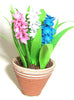 Miniature Flower Kit HYACINTHS dolls house plant flower 12th Scale