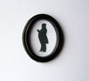 Silhouette in Black frame 'Portly Victorian Gentleman'