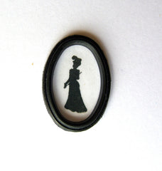 Silhouette in Black frame 'Victorian/Edwardian lady'