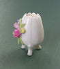 CHINA VASE on legs with flower decoration 12th