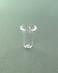 Tiny GLASS VASE wide rim 12th/24th scale