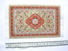 SMALL Dolls house Turkish RUG/ CARPET 11c [orange/gold]  12th/24th scale
