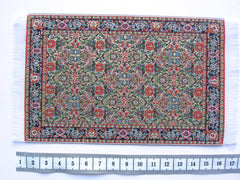 SMALL Dolls house Turkish RUG/ CARPET 14c [multi/gold]  12th/24th scale