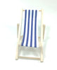 Dolls House Miniature Red/ Blue Deckchair 12th scale