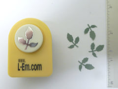 Small 3 LEAF stem Craft Punch Cards scrapbooking flower LEONE EM