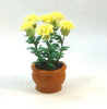 6 PINK/YELLOW CHRYSANTHEMUM  handmade plant 12th scale dolls house flowers