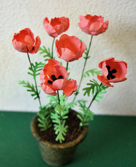 FLOWER KIT GIANT POPPIES - PINK 12th scale