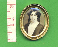 Portrait 'Louisa May Alcott' Dolls house Miniature