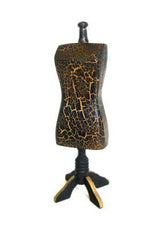 Shabby chic Black & Gold painted dummy furniture