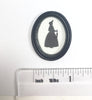 Two  Victorian Silhouettes  'Man & lady in bonnet' 1:12