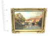 Landscape picture RIVER SCENE with SWANS doll house ELEGANT FRAME