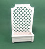 white Trellis container trough Planter for dolls house Plants 12th scale