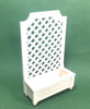 white Trellis container trough Planter for dolls house Plants 12th scale Furniture