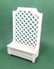 white Trellis container trough Planter for dolls house Plants 12th scale Furniture