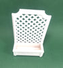 white Trellis container trough Planter for dolls house Plants 12th scale Furniture