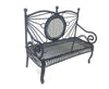 Garden BENCH Black Wire dolls house miniature 12th scale