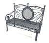Garden BENCH Black Wire dolls house miniature 12th scale