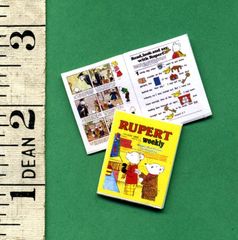 Dolls House Miniature COMIC ' Rupert'