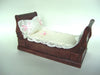 SLEIGH BED HANDMADE Wooden Mahogany finish BEDROOM Furniture