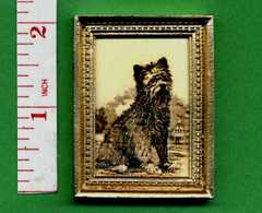 ANIMAL PICTURE 'TERRIER' Dolls House Miniature SALE