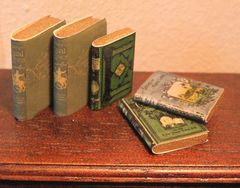 5 Dollhouse TRAVEL books handmade
