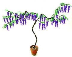 Wisteria tree  LARGE FLOWER KIT miniature flower 12th scale
